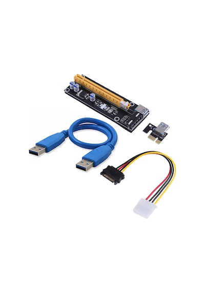 Pcı Express To Pcıe Adaptör Set 1X To 16X Usb 3.0 Bitcoin Mining