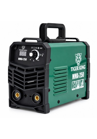 Tıger Kıng Mma-250 250 Amper Profesyonel İnverter Kaynak Makinesi Dijital Ekranlı, Igbt Teknolojili, Elektrot Kaynak Makinesi