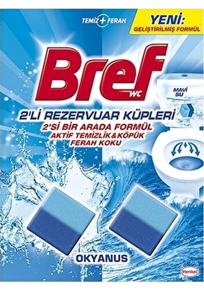 3 Adet Bref Wc Temizleme Küp 2'li Okyanus