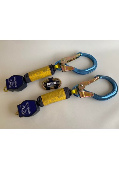 Dbi Sala Nano-Lok Çift Kollu Geri Sarımlı Düşüş Durdurucu 1.8 M 3 Çok Renkli