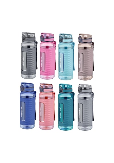 Fiftyfifty 800ml -büyük Boy- Tritan Su Matarası Silikon Korumalı Kaydırmaz Gövde Kahverengi