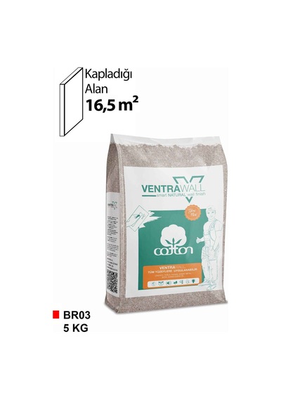 Ventrawall Kahverengi Duvar Kağıdı - İpek Sıva - Br03 - 5 Kg