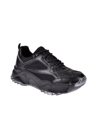 Pullman Kadın Spor Ayakkabı Sneaker Sms-65118 Siyah-siyah Siyah