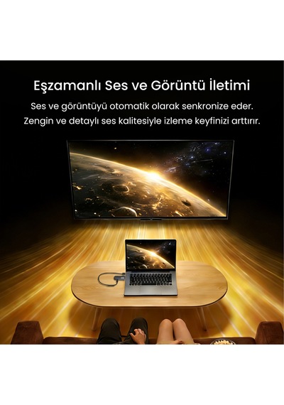 Veggieg 1080p 60hz Kablosuz Hdmı Görüntü Aktarım Cihazı Mini Wireless Hd Display Adaptör Verici Alıcı Set