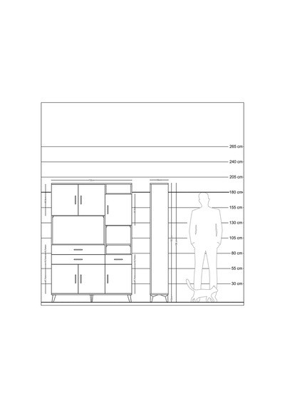 Arges Dolap 10 Raflı 3 Çekmeceli 6 Kapaklı 132x30x195 Aytaşı-antrasit/antrasit Antrasıt/antrasıt Arges Dolap 10 Raflı 3 Çekmeceli 6 Kapaklı 132x30x195 Aytaşı-antrasit/antrasit Antrasıt/antrasıt