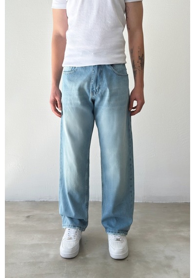 Flaw Eskitme Model Regular Jean-29103 Buz Mavi