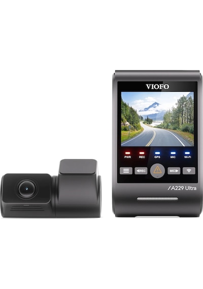 Viofo A229 Ultra 2 Kameralı Ön Ve Arka 4k+4k Sony Starvis 2 Sensörlü Dual Hdr Wi-fi 6 Gps'li Araç Kamerası