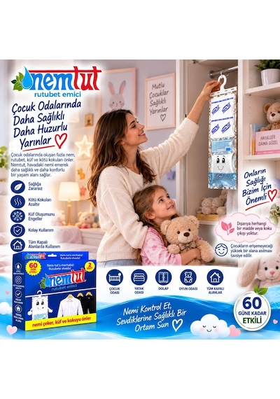 Nem Alıcı Rutubet Emici Koku Giderici Korozyon Önleyici 1 Kutu Içerisinde 2 Paket Diğer