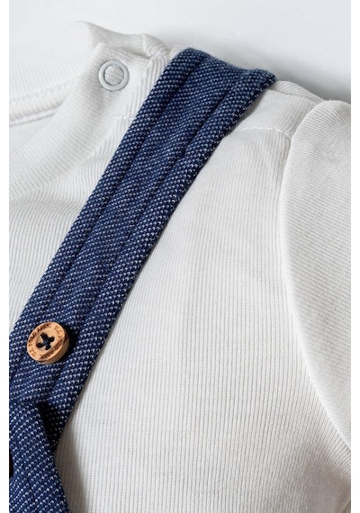 U.S. Polo Assn. U.s. Polo Assn Erkek Bebek 2 Li Salopet Takım Mavi-2261 Mavi