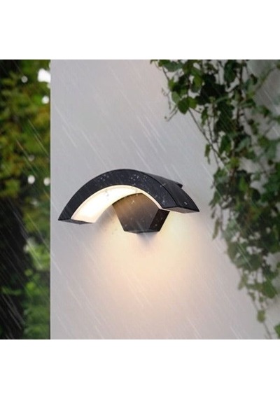 Elektrikle Çalışır 24 Watt Beyaz Işık İç Ve Dış Mekan Led Duvar Aplik Bahçe Kapı Girişi Armatür Soğuk Beyaz
