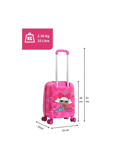 Louisiana Polo Lisanslı Lol Policarbon Çocuk Valizi Pembe 2990