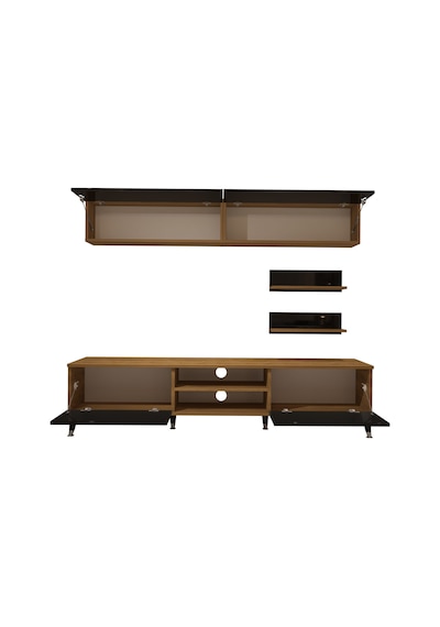 Decoraktiv Eko 5 Mdf Dvd Silver Tv Ünitesi Tv Sehpası Pera - Siyah