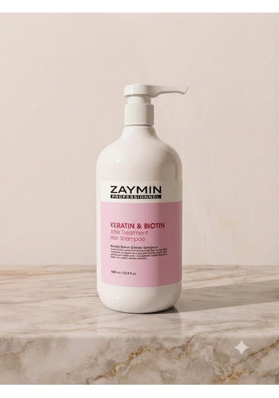 Zaymın Tuzsuz Keratin & Biotin Şampuan 1 L