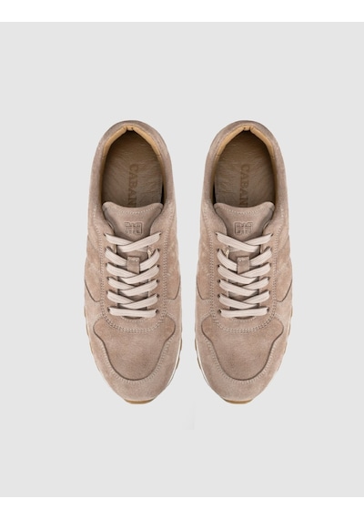 Süet Bej Kadın Sneaker Krem