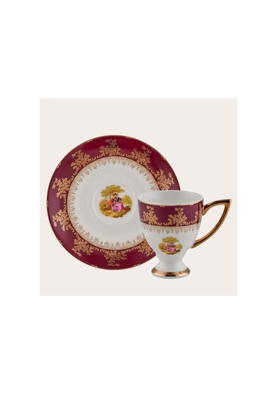 Wınterlıng Porzellan 23067-4 Lady Red 6'lı Kahve Fincanı Çok Renkli