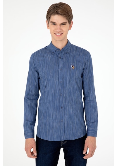 U.s. Polo Assn. Erkek Gömlek 50292418-vr212 Mavi