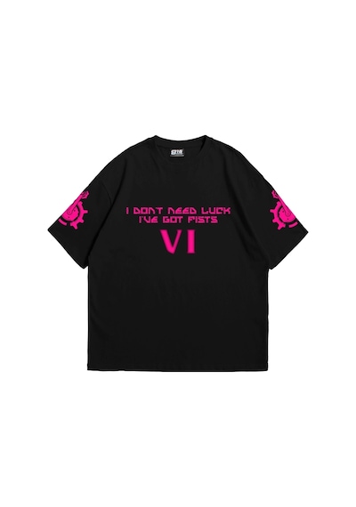 Startmore Vı Arcane Baskılı Oversize Unisex Beyaz Siyah