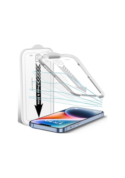 Apple Uyumlu   iPhone 14 Pro Max Cam Aparatlı Kolay Kurulum Kırılmaz Cam