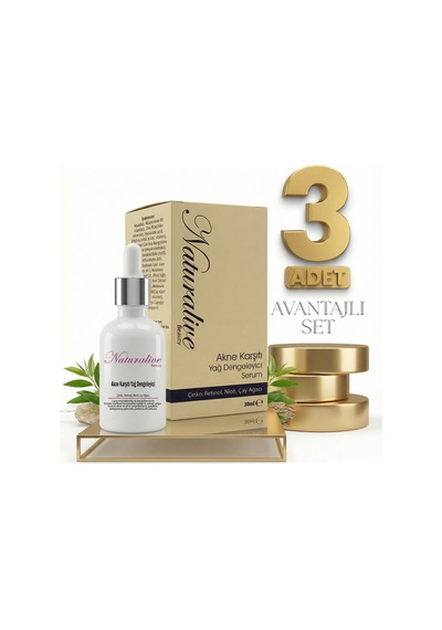Naturalive Akne Karşıtı Yağ Dengeleyici Serum 3x30 Ml