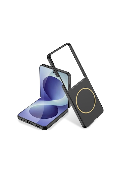 Galaxy Uyumlu Z Flip 8 Kılıf Wireless Şarj Özellikli Pazarplus Kıpta M-safe Kılıf Yeşil
