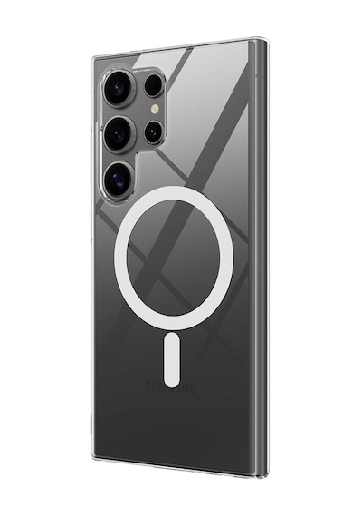 Zore Galaxy Uyumlu S24 Ultra Kılıf Kamera Korumalı Magsafe Sert Pc Porto Kapak-renksiz Renksiz