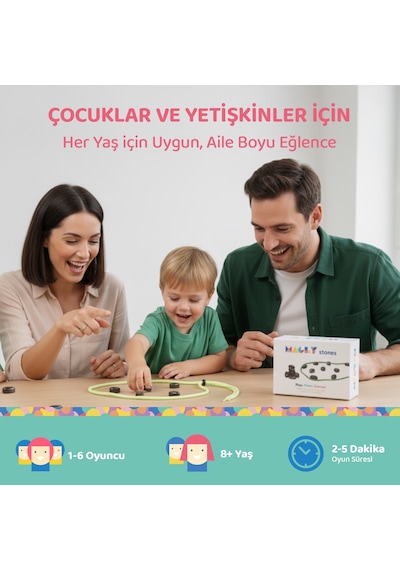 Magly Stones Manyetik Taş Oyunu – Çocuklar ve Yetişkinler için 24 Parça Manyetik Satranç Seti
