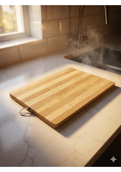 Doğal Bambu Kesme Tahtası 20x30 Cm Antibakteriyel, Dayanıklı, Çizilmez Mutfak İçin İdeal Diğer