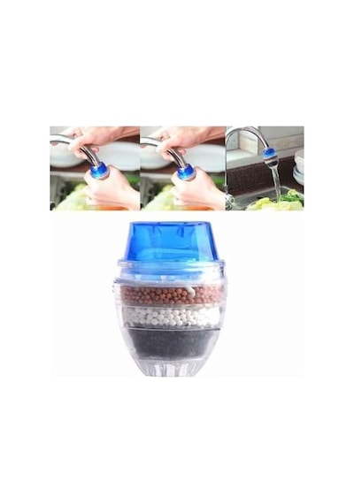 2 Adet 5 Katmanlı Aktif Karbon Su Arıtma Aparatı, Aktif Karbon Filtrasyonu Ve Su Temizleme Filtresi, Musluk Başlığı