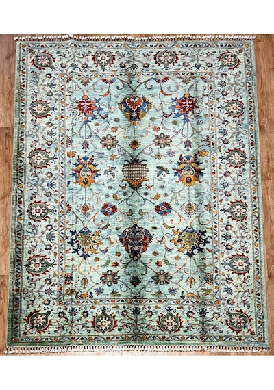 El Dokuma Afgan Halısı Bej