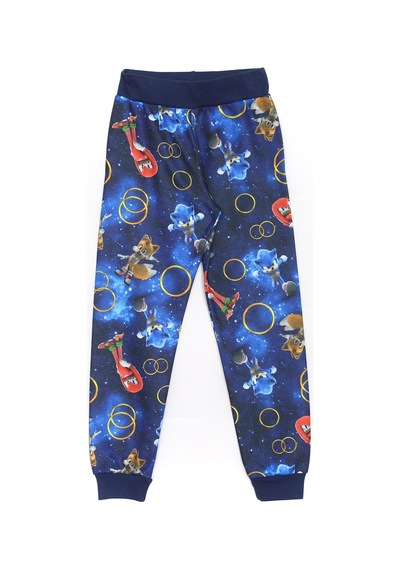 Dobakids Kirpi Sonic Knuckles Tails 3D Baskılı Erkek Çocuk Pijama Takımı Lacivert