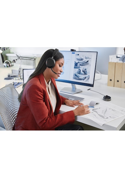 Jabra Evolve2 75 Link 390c Ms Stereo Siyah Kulaklık