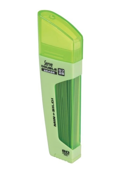 Serve Double Erase 0.7 Mm Elma Yeşili - Min & Silgi