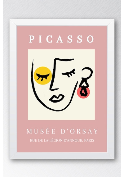 Pablo Picasso Musee D' Orsay Çerçeveli Tablo - Eklektik Tarz Duvar Dekoru