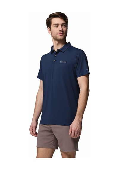 Columbia Men's Tech Trail Utility Polo Erkek Polo Yaka Tişört Am1495 Lacivert