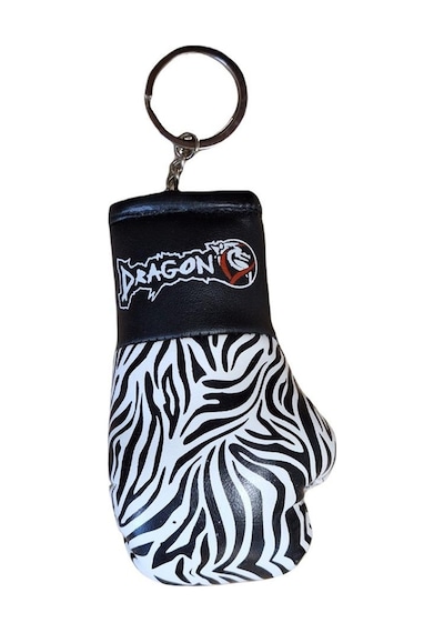 Dragondo Ac1342 Boks Eldiveni Anahtarlık Zebra Desen Tek 001