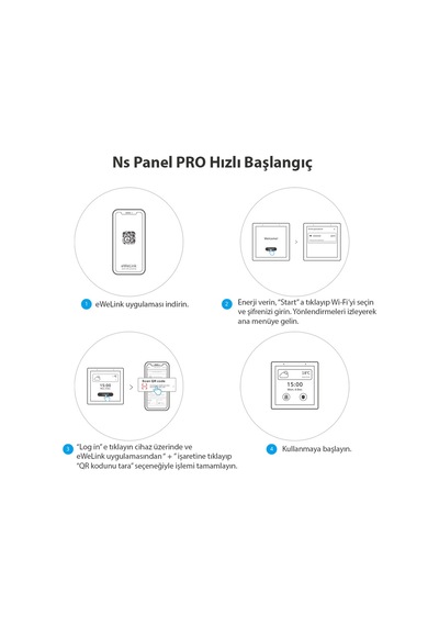 Sonoff Ns Panel Pro - Beyaz Renk Akıllı Ev Kontrol Paneli