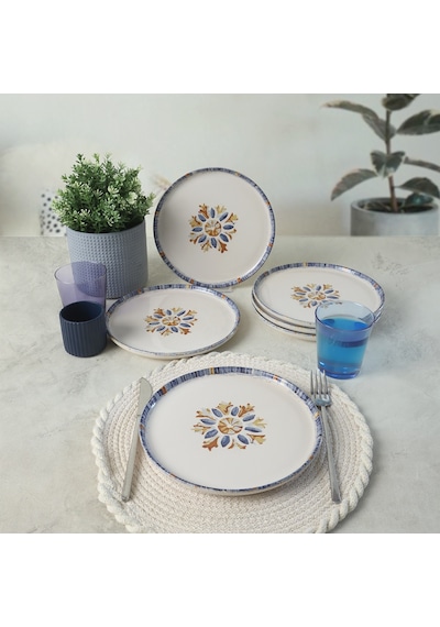 Keramika Sapphire Nordıc Pasta Tabağı 22 Cm 6 Adet 22746 Çok Renkli