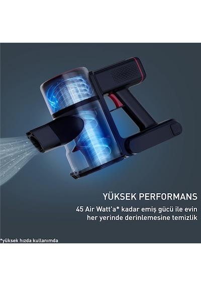 Tefal TY69T90TR x Force Flex 8.60 Max Şarjlı Dikey Mop Özellikli Süpürge