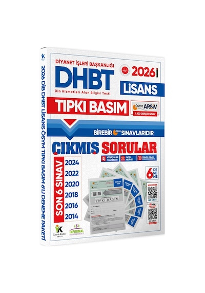 2026 Kpss-dhbt Lisans ÖSYM Çıkmış Soru Tıpkı Basım 6’lı Kitapçık Türkiye Geneli Deneme Paketi