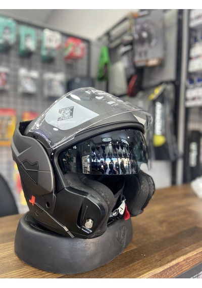 Fastflıp Kask Mat Antrasit Gri Motozilla