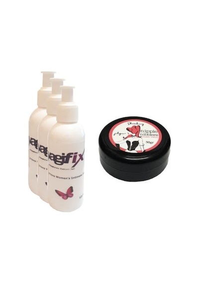 Hintohu Nipple Nibblers Tingle Balm 50ml Çilekli Göğüs Bakım Kremi 3 Adet Genital Bakım Kremi 120 M
