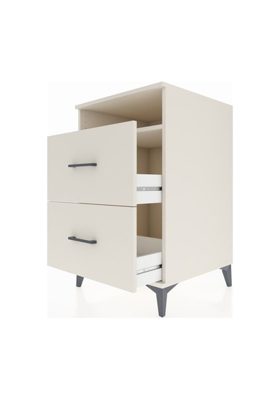 Kronos Komodin Tek Raflı 2 Çekmeceli 60x59x96 Aytaşı-aytaşı Aytaşı
