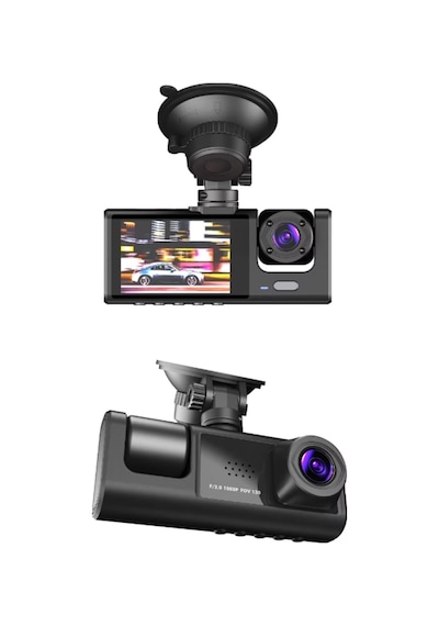 S-1 1080p Araç İçi Kamera 3 Kameralı Ön Görüş - Geri Görüş - İç Görüş Gece Görüşlü