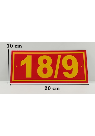Sarı Kırmızı Numara Kapı Numarası Kapı Numara (484480793)