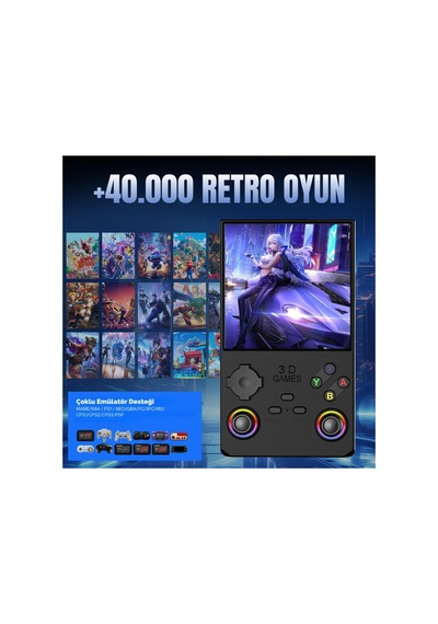 Retro Arcade V40 Max Arkos 2.0 +40.000 Oyunlu El Konsolu 256 Gb