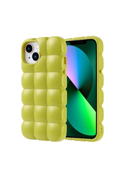 Apple Uyumlu iPhone 14 Kılıf Parlak Esnek Silikon Dom Dom Kapak