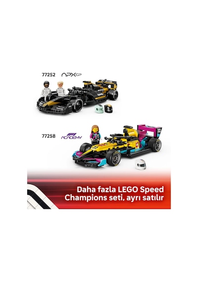 LEGO® Speed Champions Audi Revolut F1® Team R26 Yarış Arabası 77259 - 10 Yaş ve Üzeri Çocuklar için Oyuncak Yapım Seti (215 Parça)