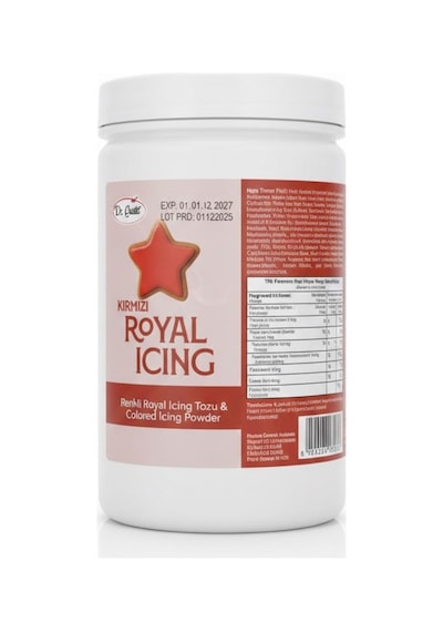Royal Icing 200 Gr Kırmızı Kurabiye, Pasta Ve Şeker Hamuru Dekoru