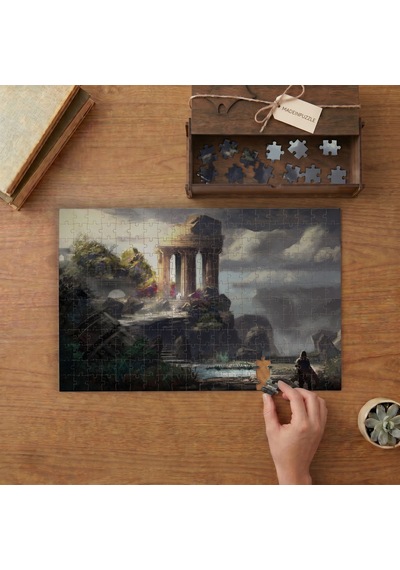 Fantastik Kale Tasarımı 240 Parça Ahşap Puzzle Ahşap Kutuda Mpy10367