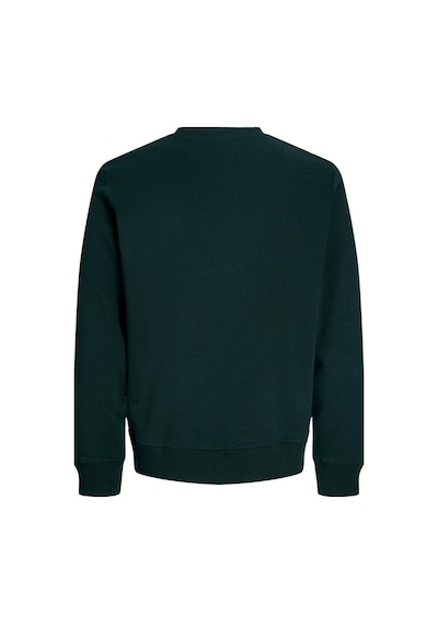 Jack & Jones Jjrush Erkek Sweatshirt Bisiklet Yaka Rahat Günlük Pamuklu Yeşil